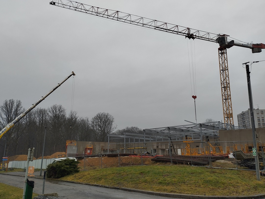 CCPLx - centre aquatique travaux chantier février 2025
