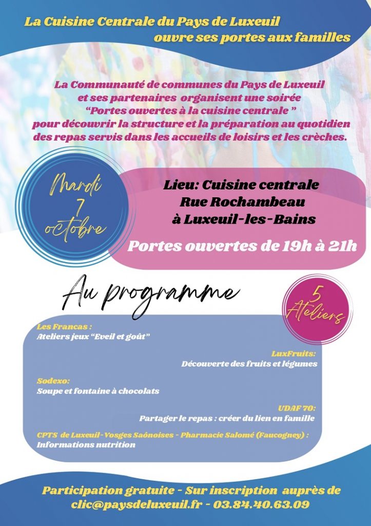 CCPLx - cuisine centrale - portes ouvertes octobre 2025