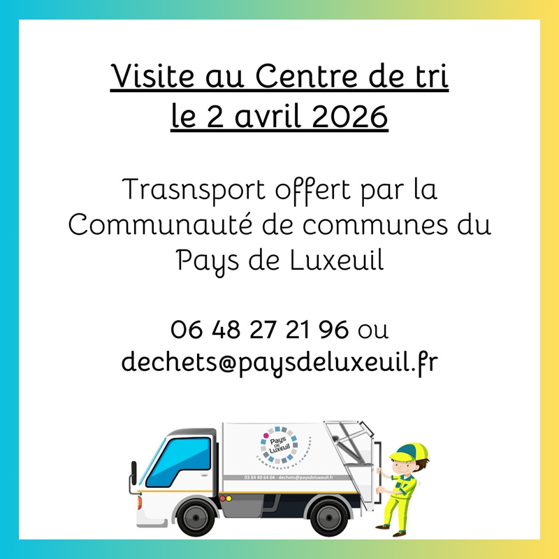 CCPLx - SPED - visite du centre de tri