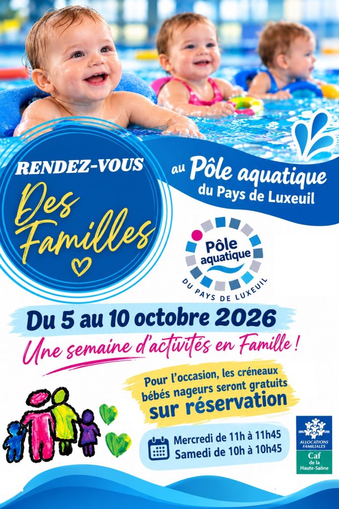 bébés nageurs - semaine rdv des familles 