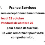 fermeture exceptionnelle France services